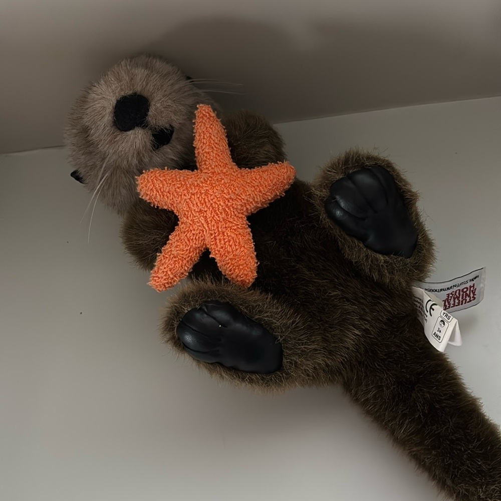 OTTER stuffed animal - “Kayak” from Monterey Aquarium (souvenir)